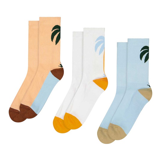 Fancy Palmtree Socks 3-Pack  large image number 1