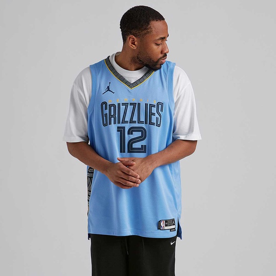 Jordan / Men's Memphis Grizzlies Ja Morant #12 Blue Dri-FIT Swingman Jersey