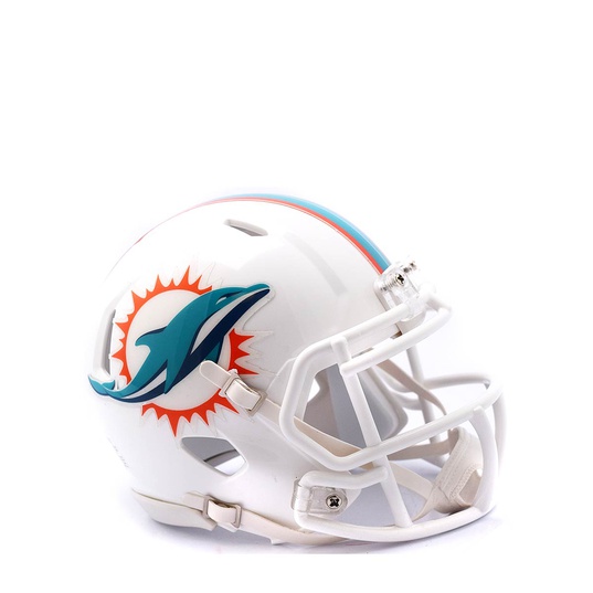 NFL Miami Dolphins Mini SPEED Helmet  large image number 1