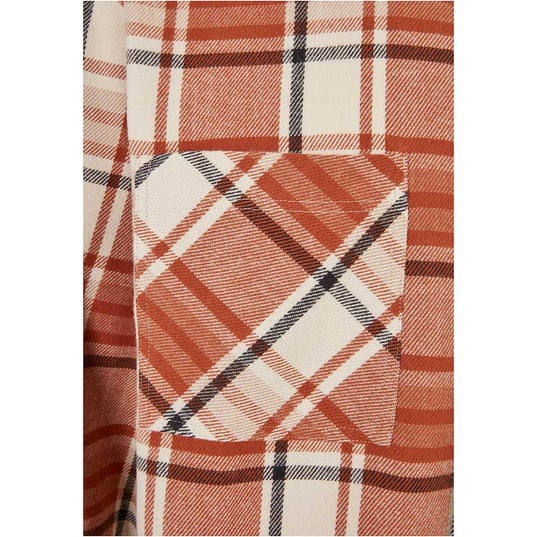 Long Oversized Checked Leaves Shirt  large numero dellimmagine {1}