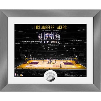 NBA Los Angeles Lakers Stadium Silver Coin Mint Frame