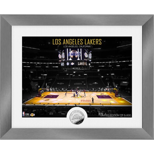 NBA Los Angeles Lakers Stadium Silver Coin Mint Frame  large numero dellimmagine {1}