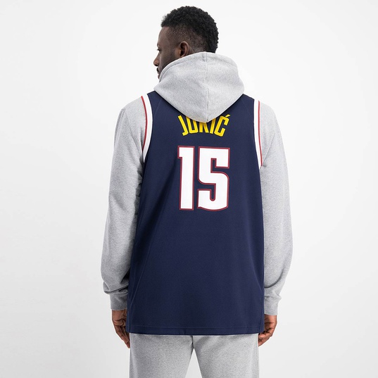 Denver Nuggets Nike Icon Edition Swingman Jersey - Navy - Nikola