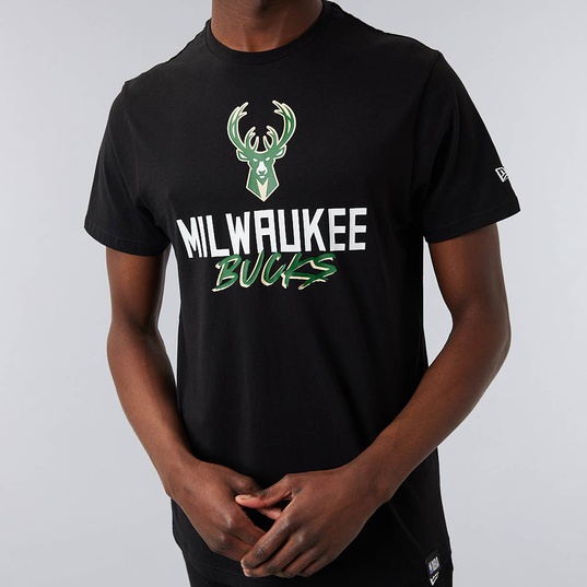 NBA SCRIPT T-SHIRT MILWAUKEE BUCKS  large afbeeldingnummer 6