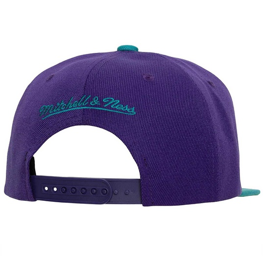 Mitchell & Ness Teal/Purple Charlotte Hornets Hardwood Classics Snapback Hat