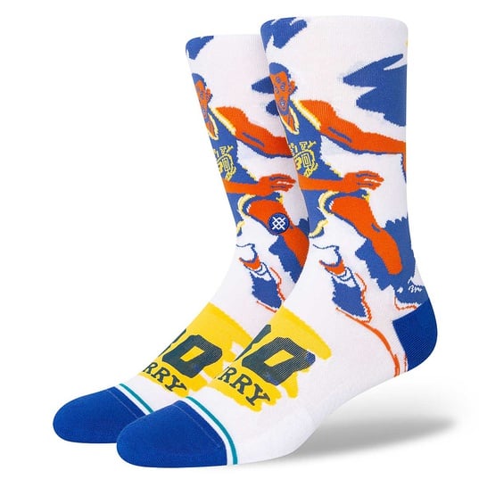 NBA GOLDEN STATE WARRIORS PAINT SOCKS STEPHEN CURRY  large image number 1