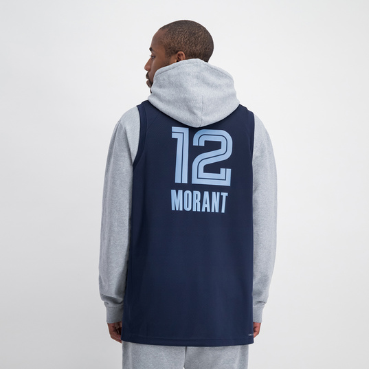 Ja Morant Memphis Grizzlies Icon Edition Swingman Jersey - Navy - Throwback