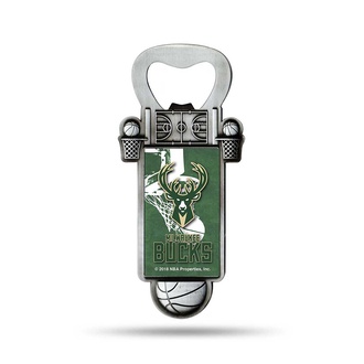 NBA Milwaukee Bucks Basketball Bottle Opener Magnet