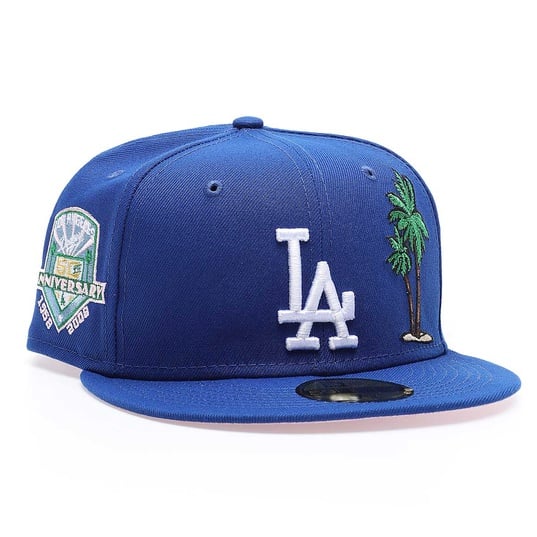 MLB LOS ANGELES DODGERS PALM TREE 100TH ANNIVERSARY PATCH 59FIFTY CAP  large numero dellimmagine {1}