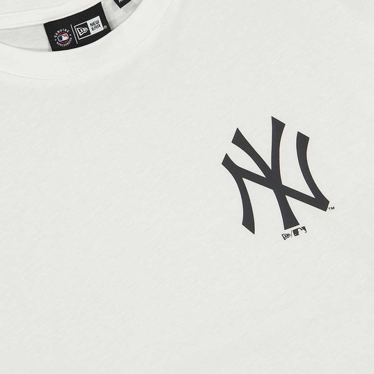 Official New Era MLB Back Print New York Yankees White Oversized Tee  B9196_508 B9196_508