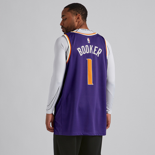 Nike Youth Phoenix Suns Devin Booker #1 Purple Dri-FIT Swingman