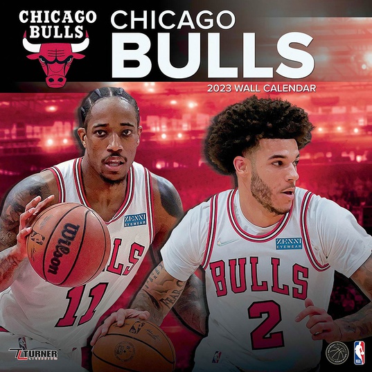 NBA Chicago Bulls Team Wall Calendar 2023  large image number 1