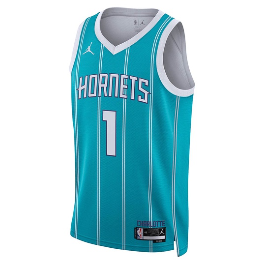 NBA CHARLOTTE HORNETS ICON SWINGMAN JERSEY LAMELO BALL  large image number 1