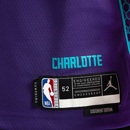 NBA CHARLOTTE HORNETS DRI-FIT STATEMENT SWINGMAN JERSEY BRANDON MILLER  large image number 4