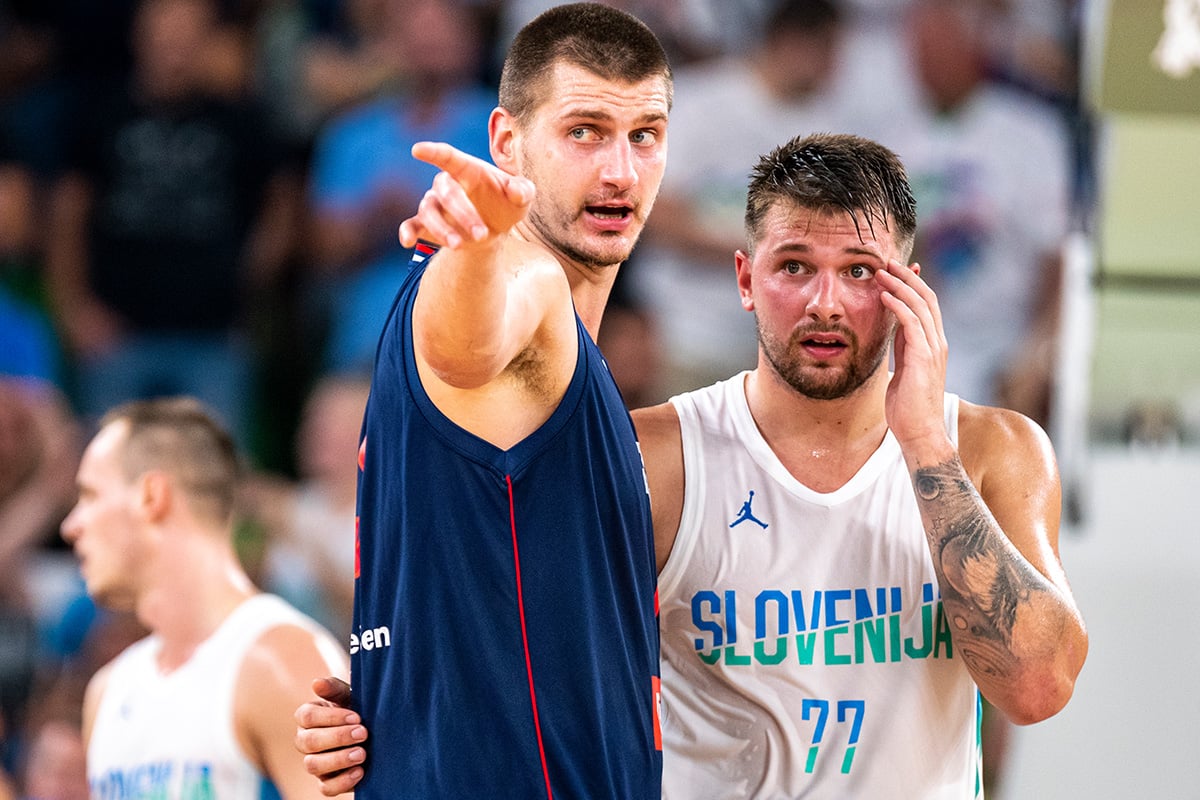Nikola Jokic Serbia EuroLeague Basketball Jersey Custom Throwback