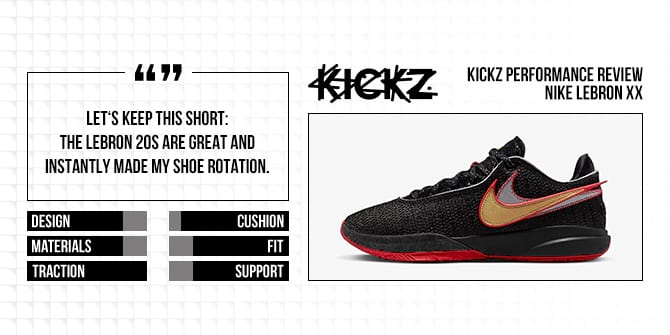 🏀 KICKZ Performance Review: Nike LeBron 20
