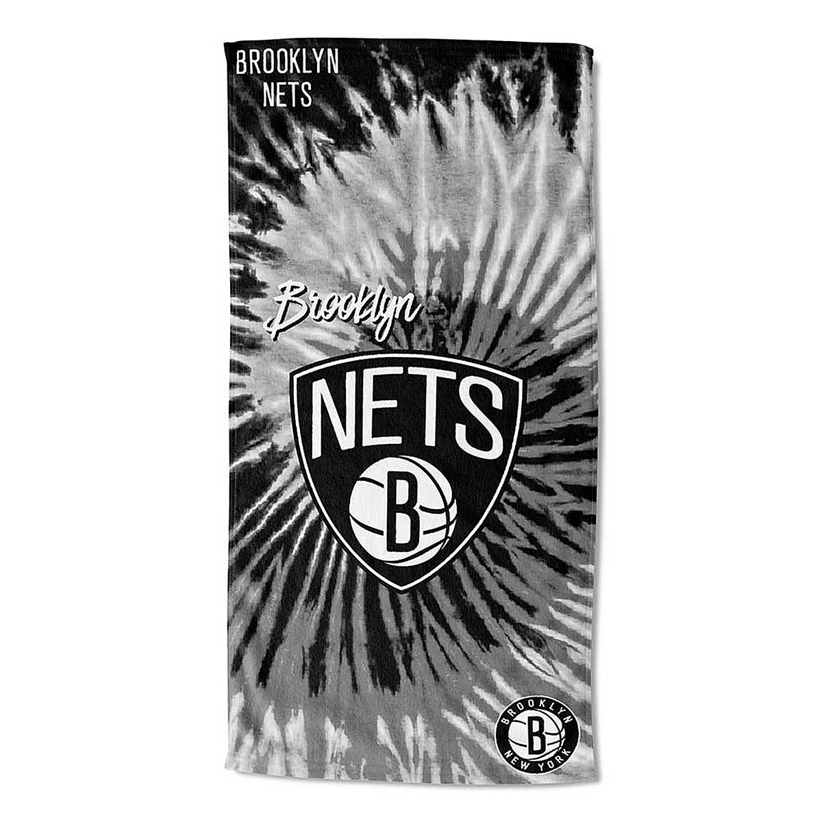 Northwest Nba Brooklyn Nets - Pyschedelic - 30X60 Beach Towel, Black