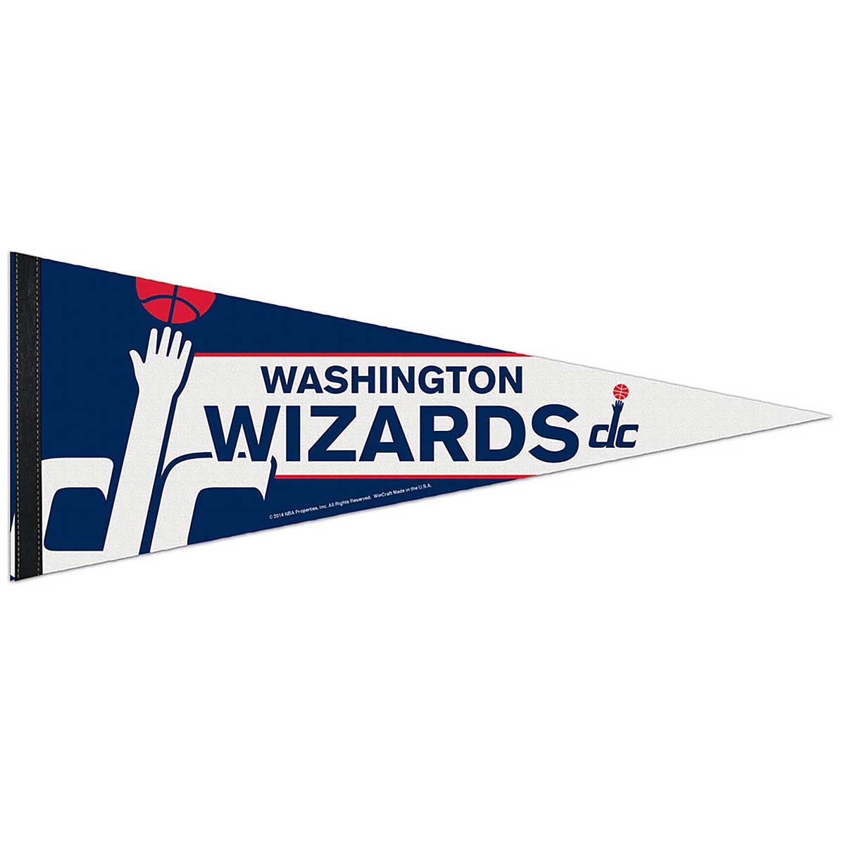 Wincraft Nba Premium Pennant Washington Wizards, White/Blue-White