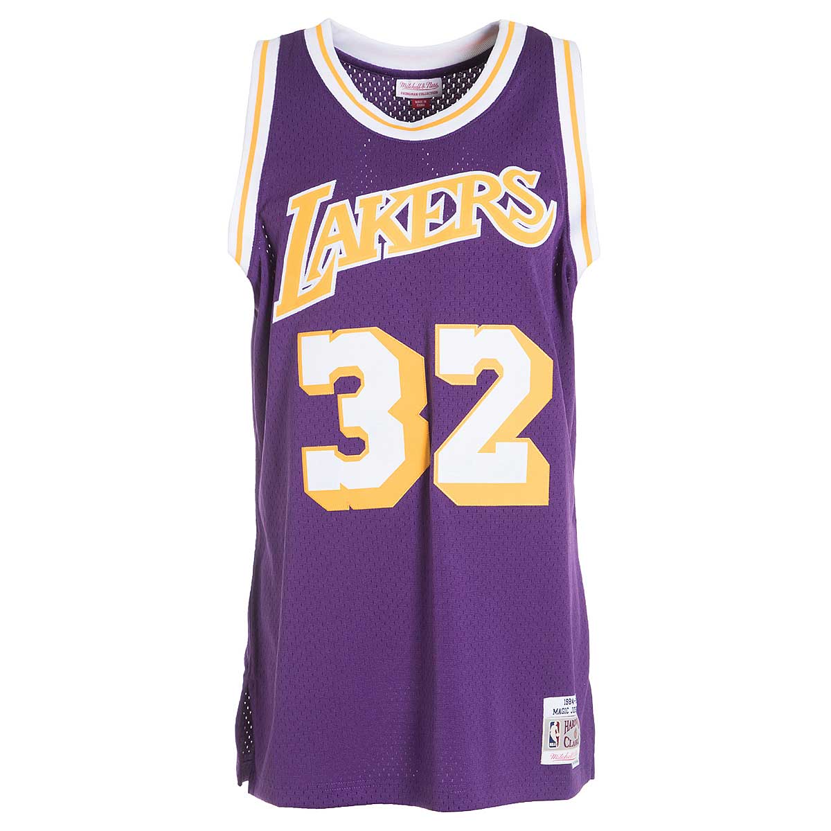Retro 1984-85 Earvin Johnson #32 Los Angeles Lakers Basketball jersey Purple 