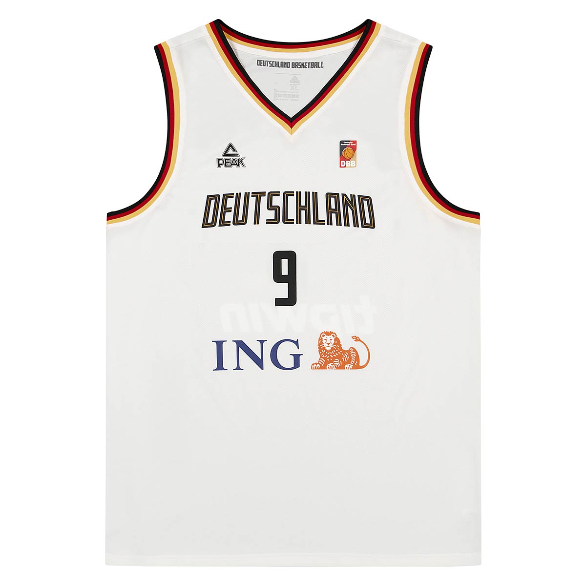 Image of Peak Dbb Deutschland Basketball Jersey Franz Wagner, White