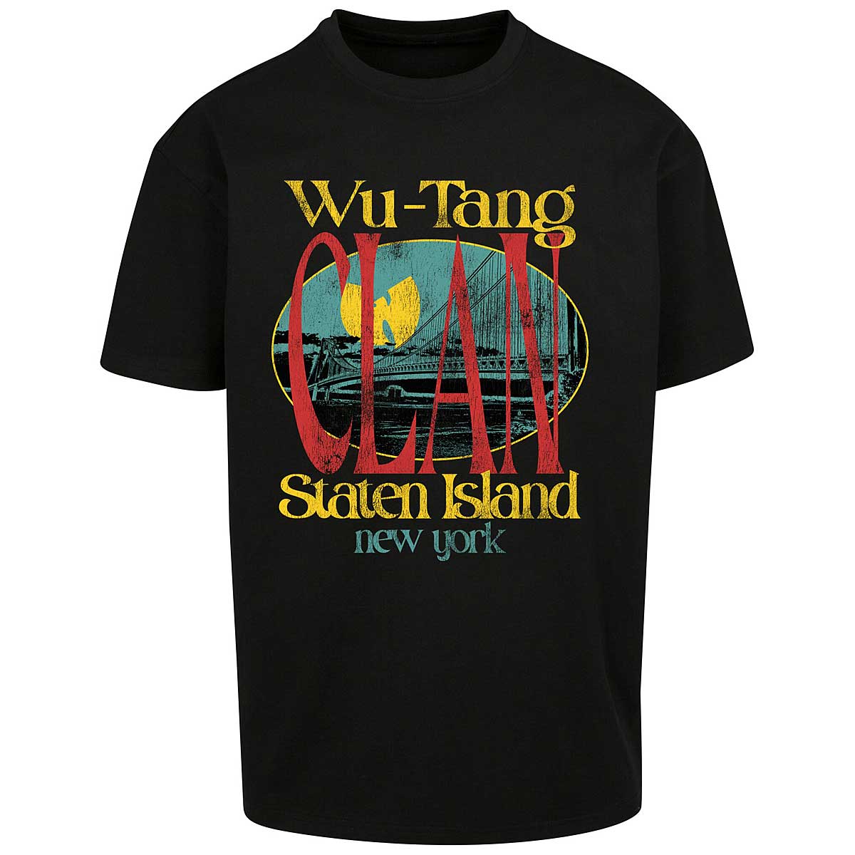 Mister Tee Wu Tang Staten Island Oversize T-Shirt, Black