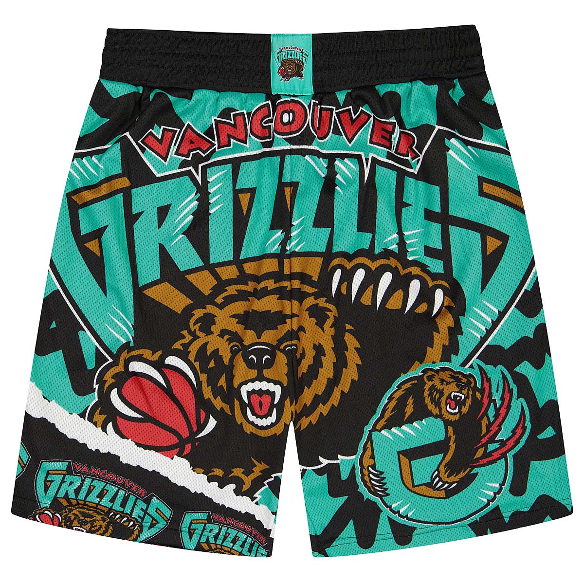 Vancouver Grizzlies Off Season Shorts - Black - Throwback