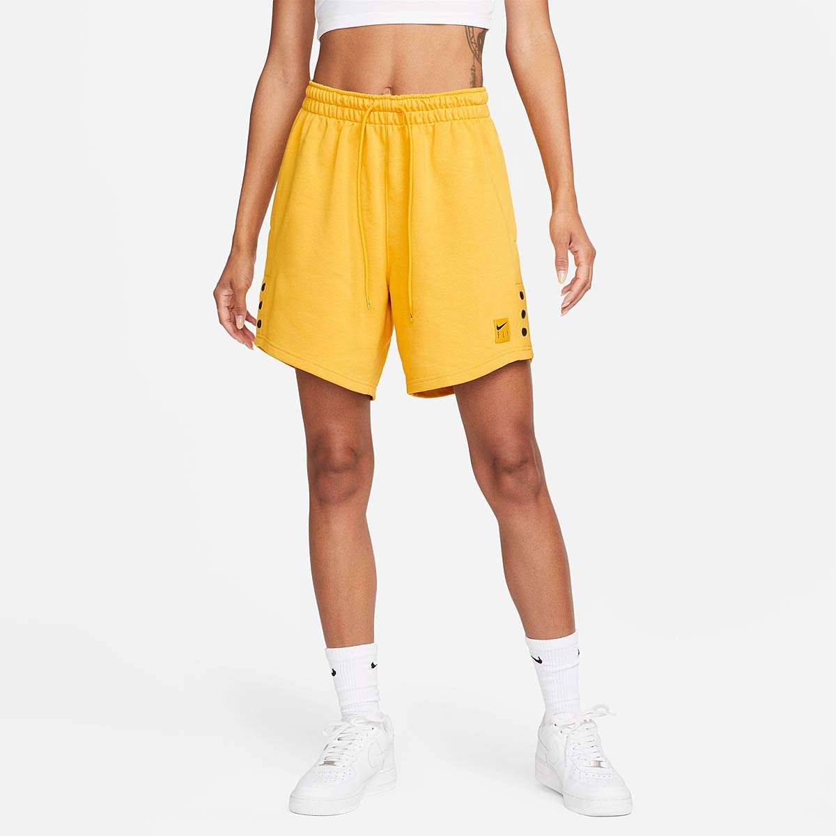 Nike Dri-Fit Prm Ssnl Short Womens, Yellow Ochre/Black