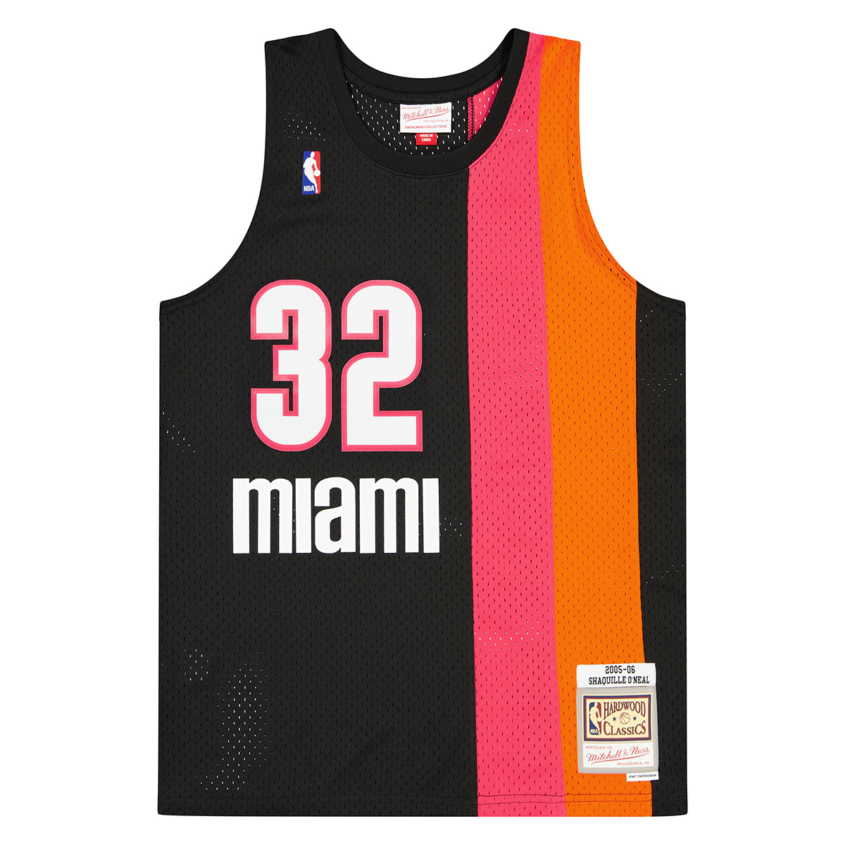 Mitchell And Ness Nba Swingman Jersey Miami Heat 05 - Shaquille O´neal, Black Heat