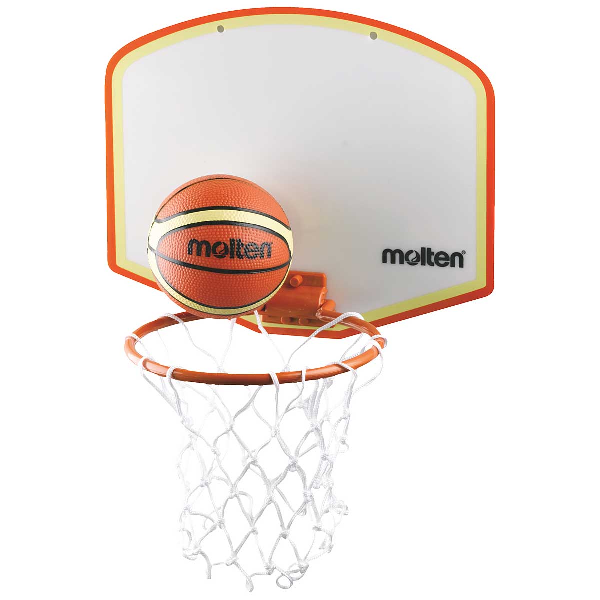 Molten Basketball Mini Hoop Kb100V12, White/Orange/Black