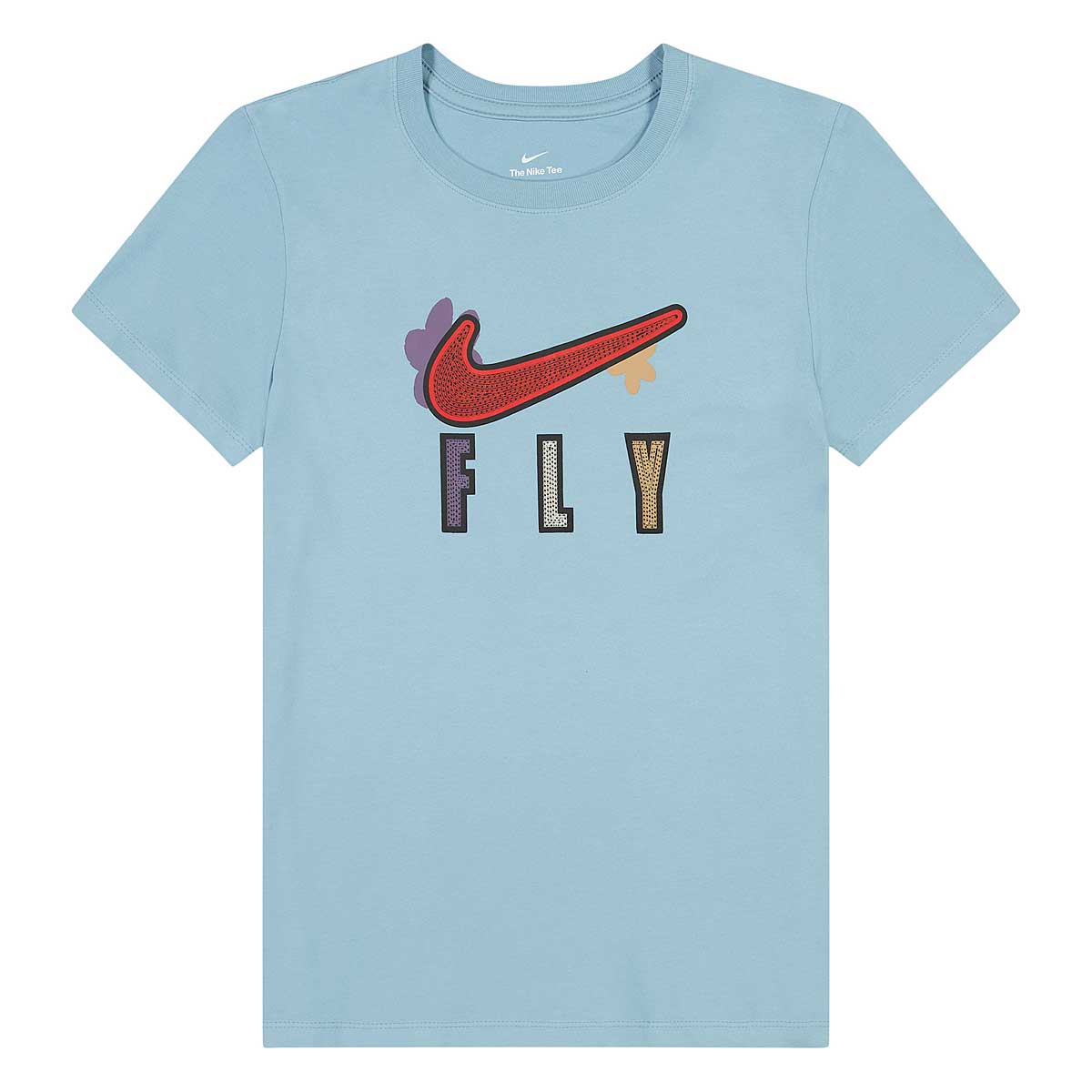 Nike Dri-Fit Swoosh Fly T-Shirt Womens, Worn Blue
