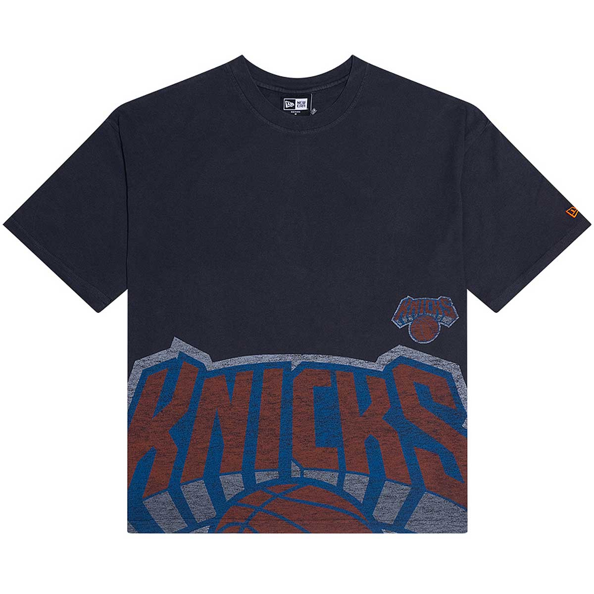 Image of New Era NBA New York Knicks Oversized T-shirt, Schwarz