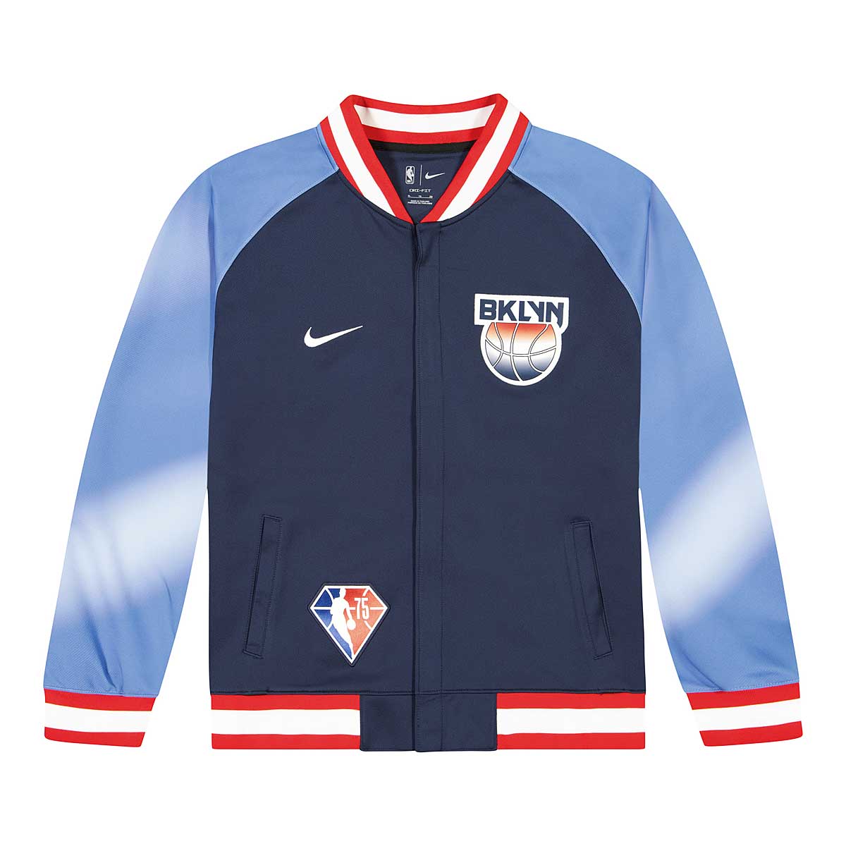 Nike Brooklyn Nets Showtime Mixtape Edition NBA Hooded Jacket Blue -  COLLEGE NAVY/UNIVERSITY RED/WHITE