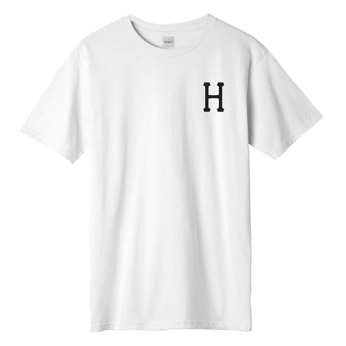 Huf Essentials Classic H T-Shirt, White