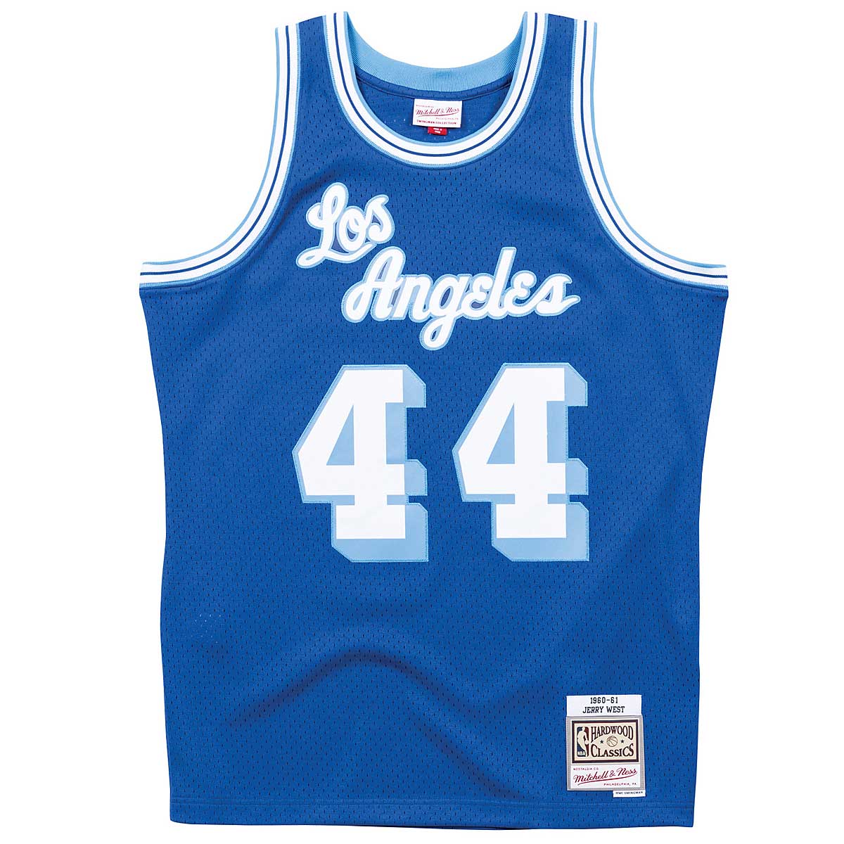 Image of Mitchell And Ness NBA Los Angeles Lakers 1960-61 Swingman Jersey Jerry West, Royal Blue