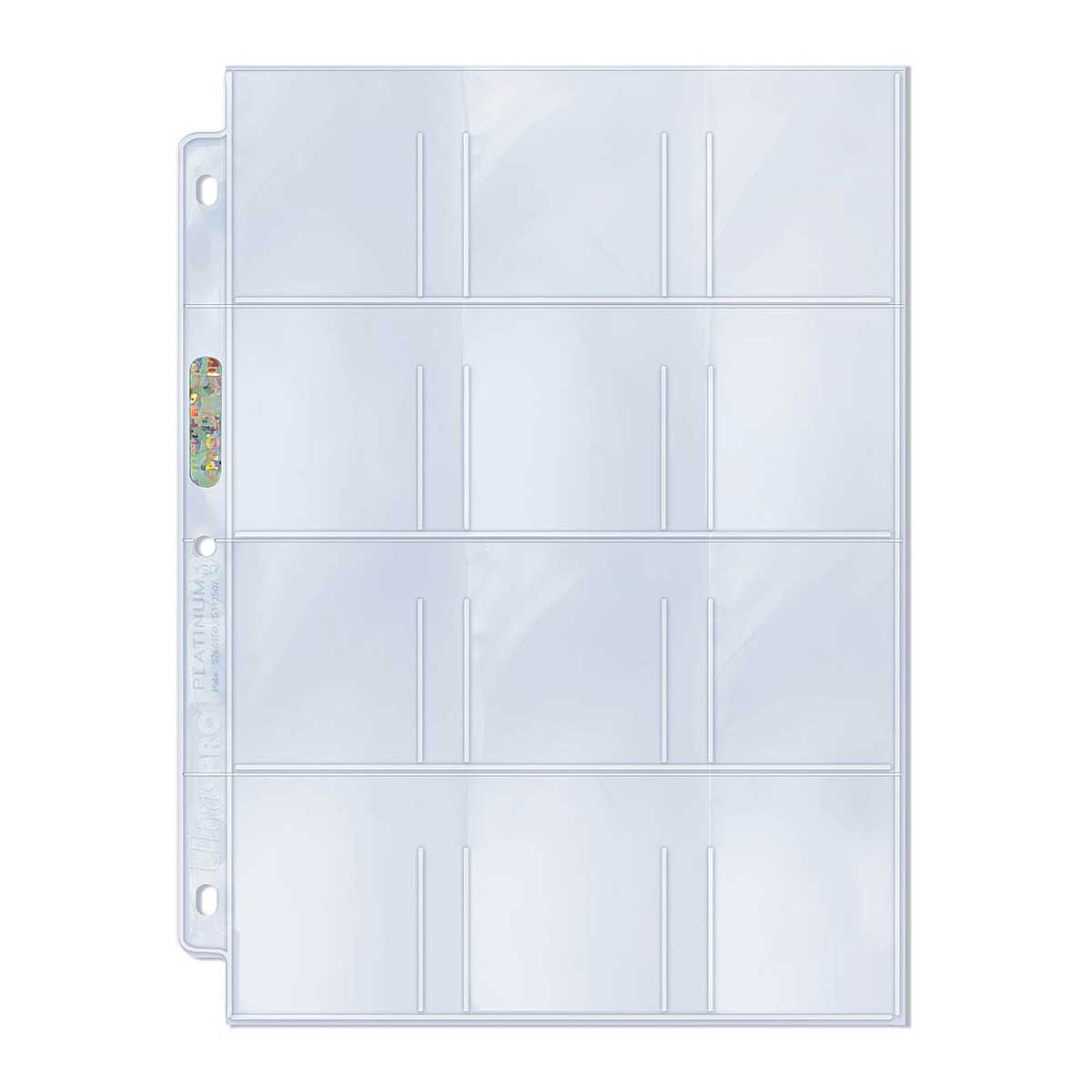 Ultra Pro 'Up - 12-Pocket Platinum Page With 2-1/4 X 2-1/2 Pockets', Blank/Blank