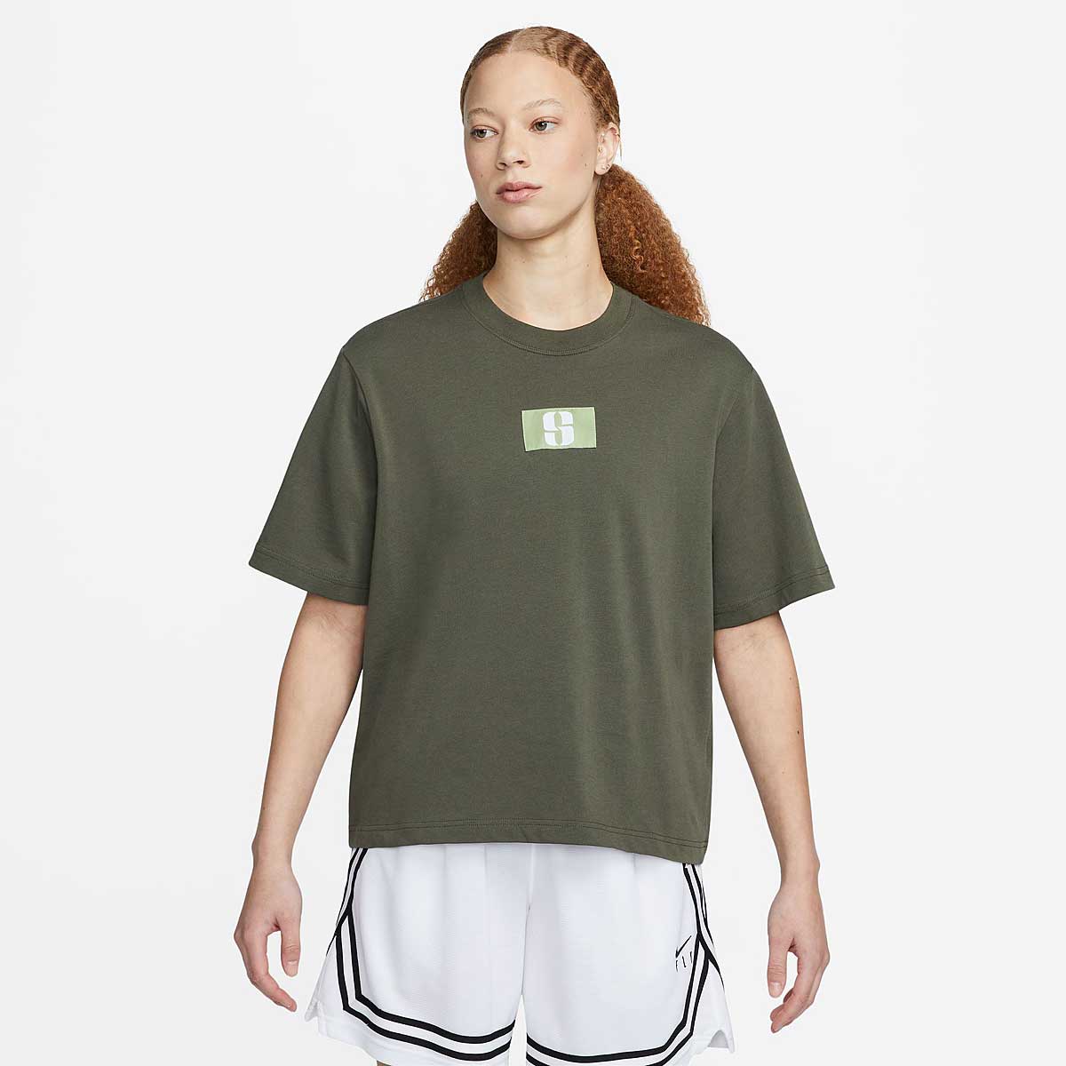 Nike Sabrina Boxy T-shirt Womens, Cargo Khaki S