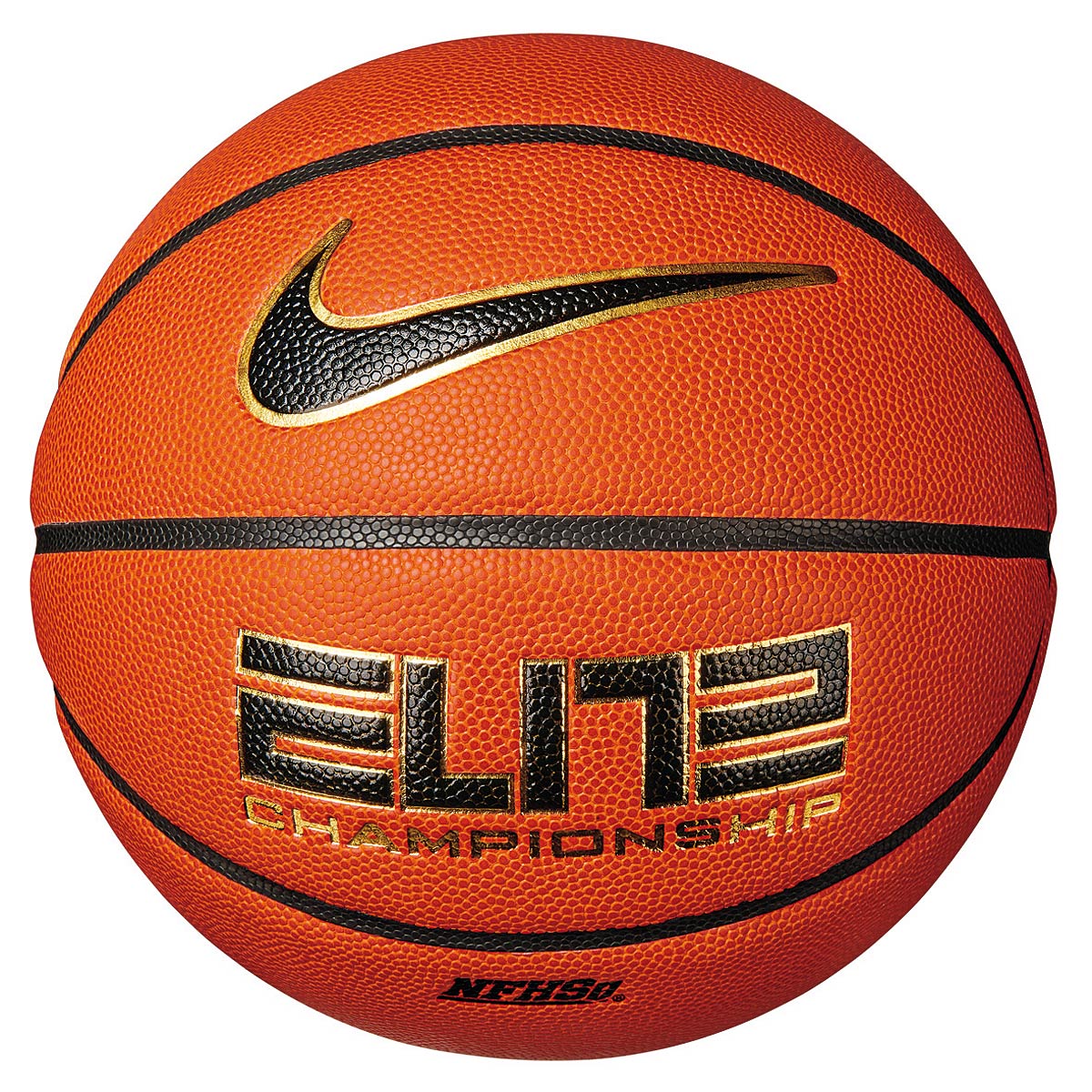 Nike Elite Championship 8P 2.0 Basketball, 878 Amber/Black/Metallic Gold/Black