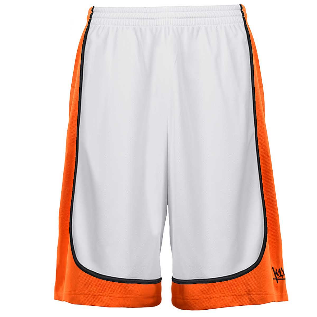 K1X K1X Hardwood League Uniform Shorts Mk2, White/Orange/Black