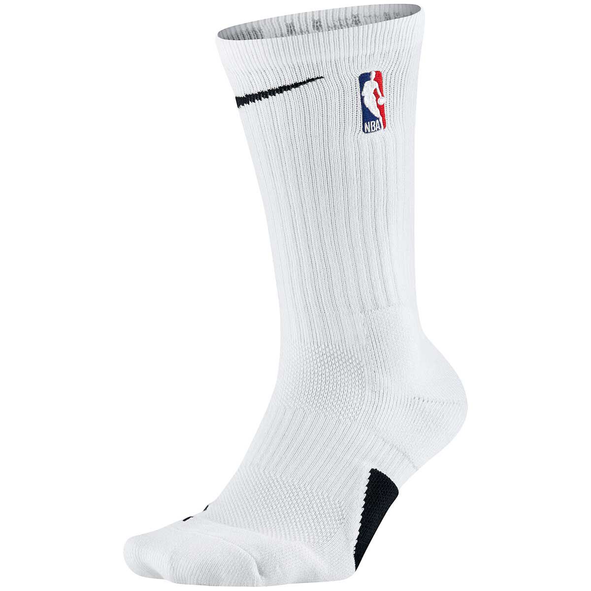 Image of Nike NBA Nike Elite Crew Socks, White/black