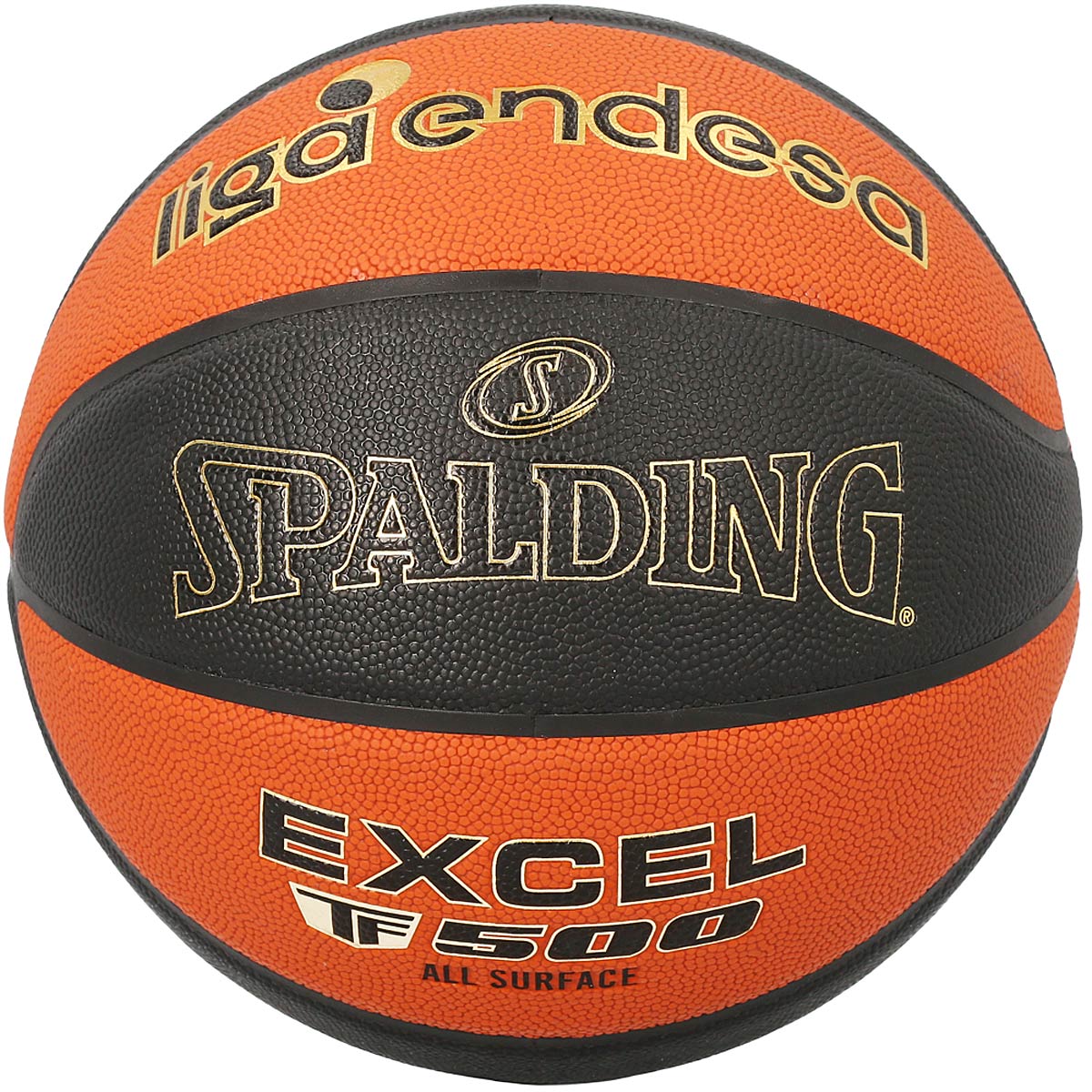 Image of Spalding Excel Tf-500 Composite Basketball Acb, Orange/black
