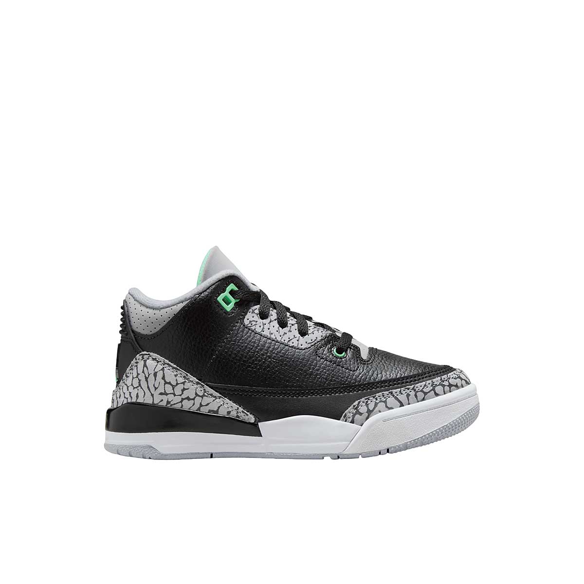 Jordan Jordan 3 Retro Green Glow Ps, Black/green Glow-wolf Grey-white EU33,5