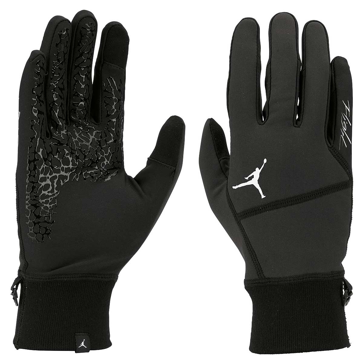 Jordan Hyperstorm Fleece Tech Gloves, 008 Black/Black/Sail