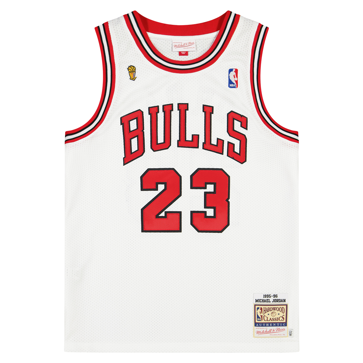 Image of Mitchell And Ness NBA Chicago Bulls 1995 Authentic Jersey Michael Jordan, White