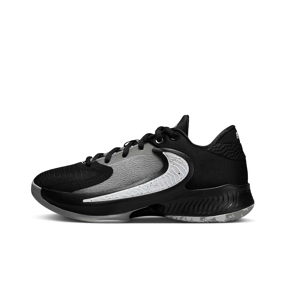 Nike Freak 4 (Gs), Black/White-Lt Smoke Grey