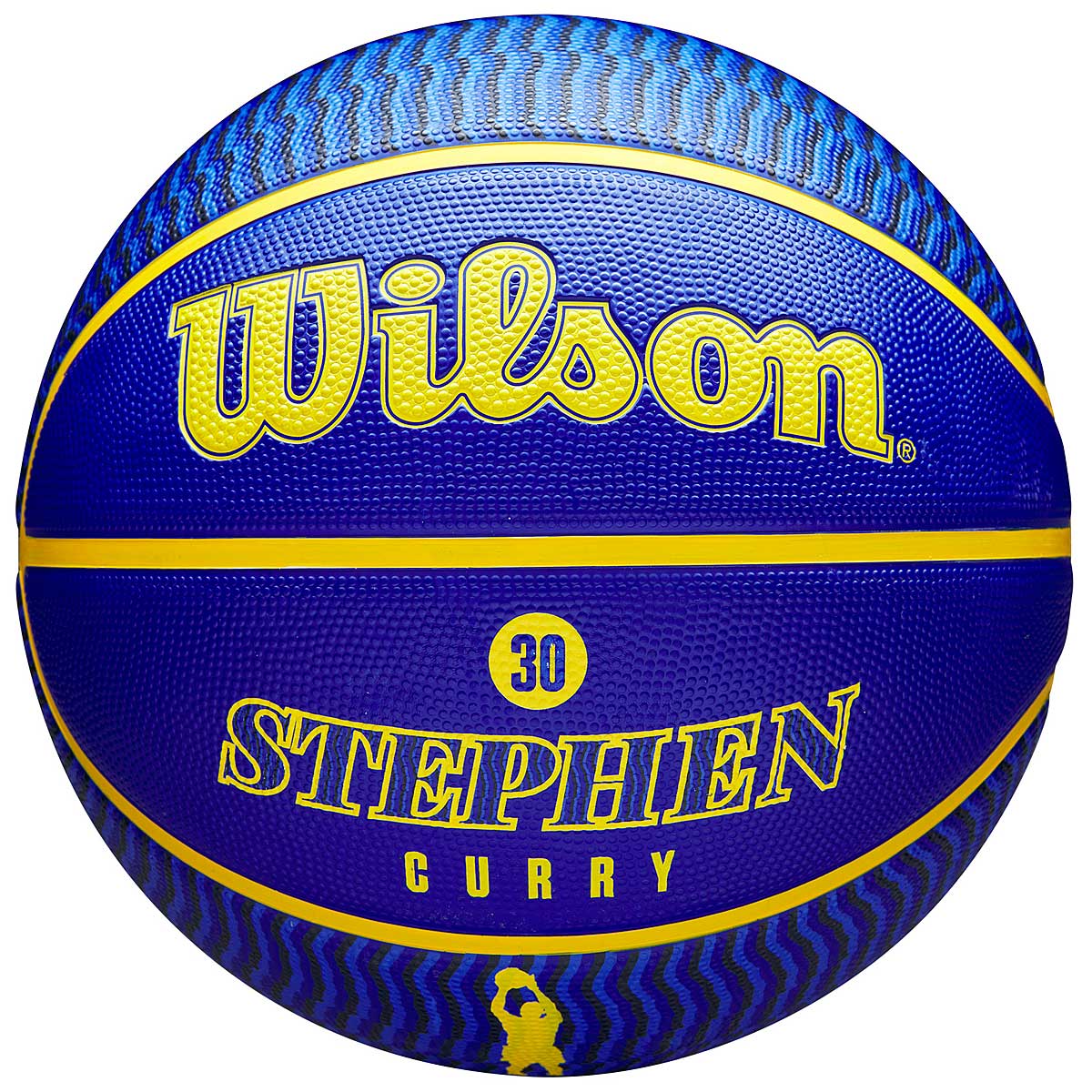 Image of Wilson NBA Golden State Warriors Stephen Curry Outdoor Basketball, Gold