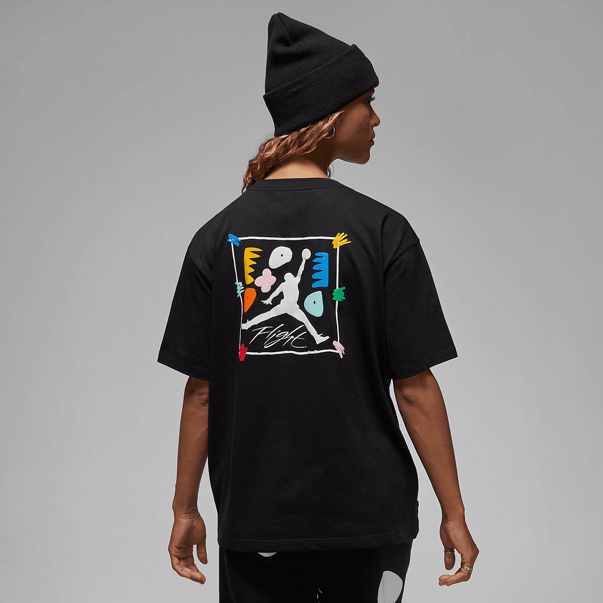 Jordan W J Flight Artist Series Grafic T-Shirt, Black