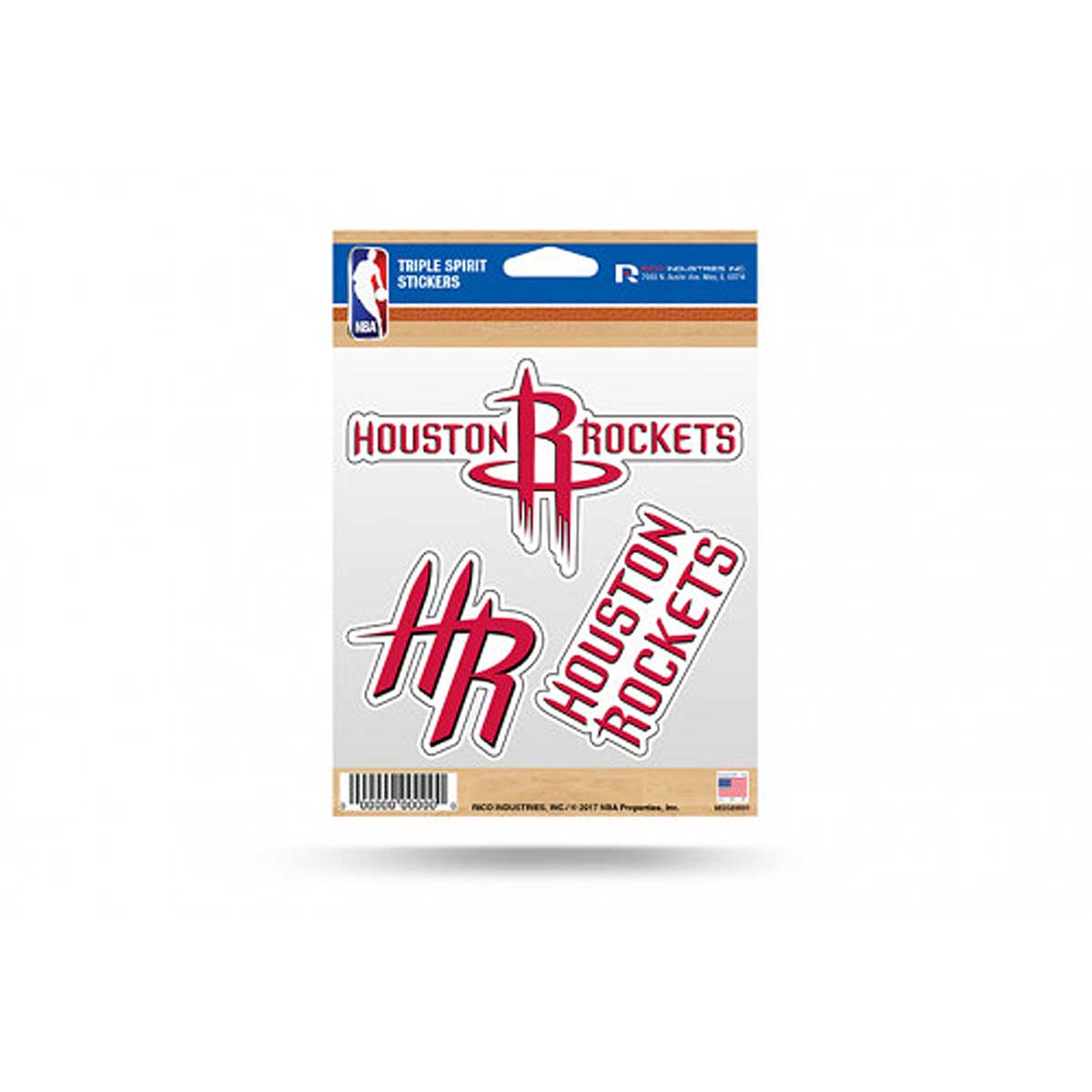 Wincraft Nba Sticker-Set Houston Rockets, Rockets Red