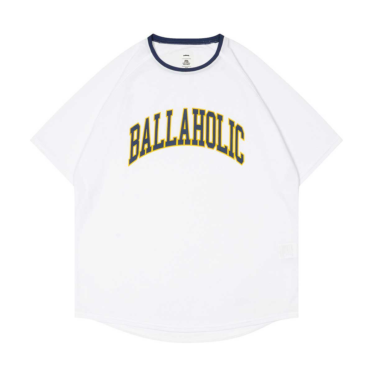 Image of Ballaholic College Logo Cool T-shirt, White / Dark Blue