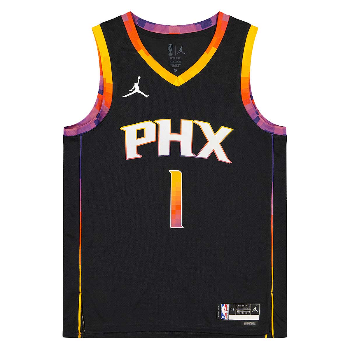 Phoenix Suns Statement Edition Men's Jordan Dri-FIT NBA Short-Sleeve Top.