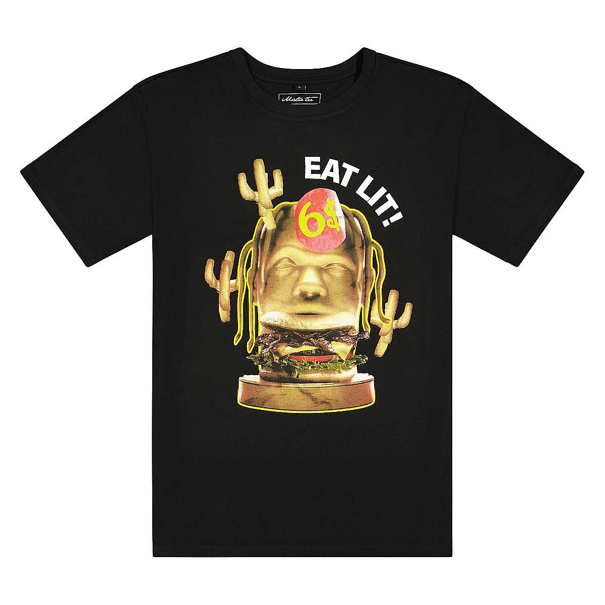 Mister Tee Eat Lit Oversize T-Shirt, Black
